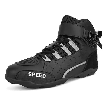 Ботинки мотоциклиста; Летние дышащие мужские ботинки для мотокросса; Износостойкая обувь для мототуризма; Мотоциклетное снаряжение;