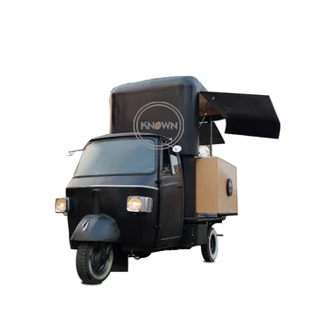 Сертификация CE Уличная тележка для хот-догов Airstream Передвижная тележка для еды Электрический трехколесный велосипед Tuk Tuk Тележка для мороженого с полностью оборудованной кухней